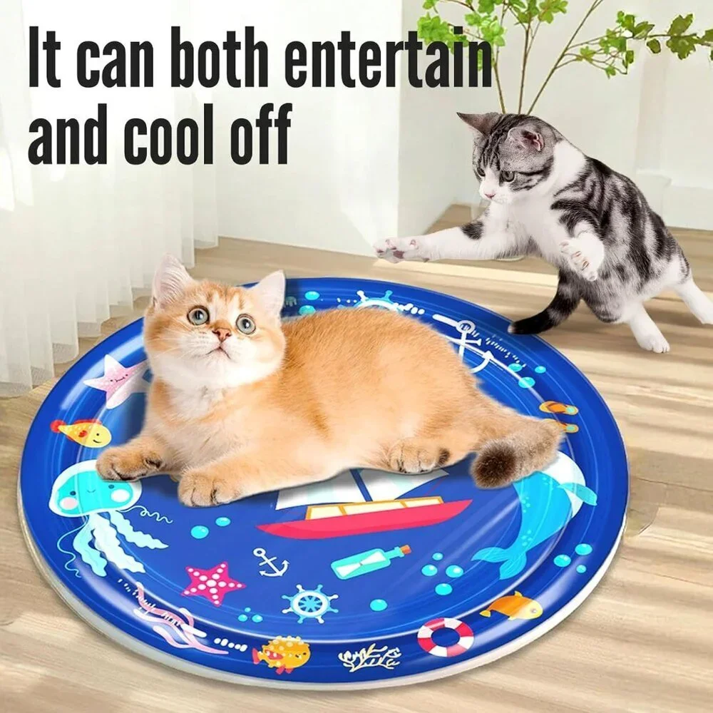cat Cold pad, Portable Water-Filled, Interactive cat Toy